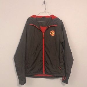 Manchester United Football Club Size S Official Soccer Raincoat Windbreaker Coat